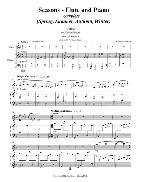 where to buy original score of herman beeftink seasons|herman beeftink flute sheet music.